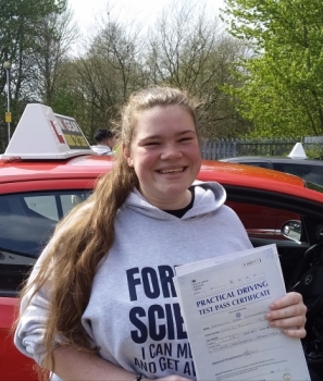 Bethany Herrington passed on 9/4/19 with Garry Arrowsmith! Well done!